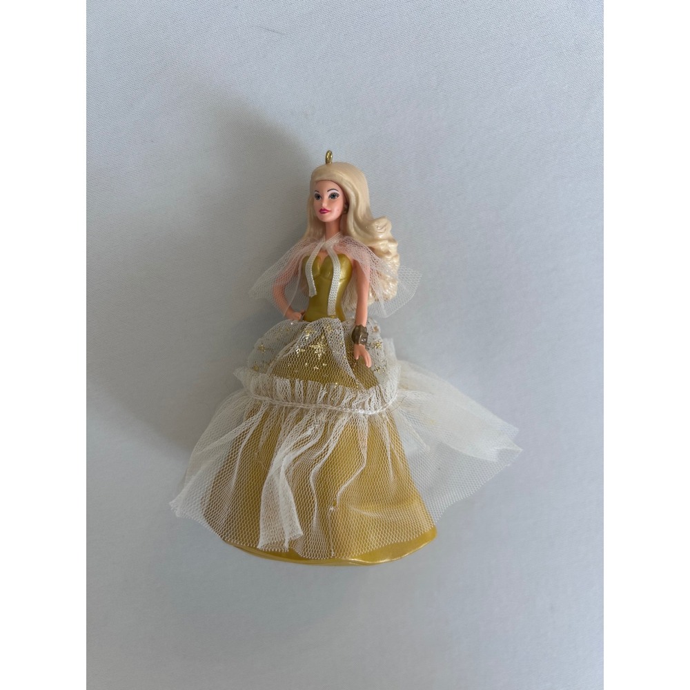 Hallmark Keepsake Barbie Ornament Unisex OS Gold 2023 Holiday Gown Mattel